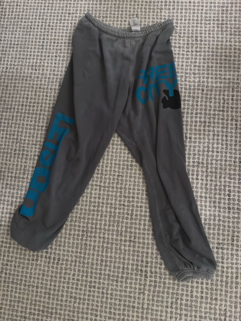 Freecity Sweatpants with Blue Graphic